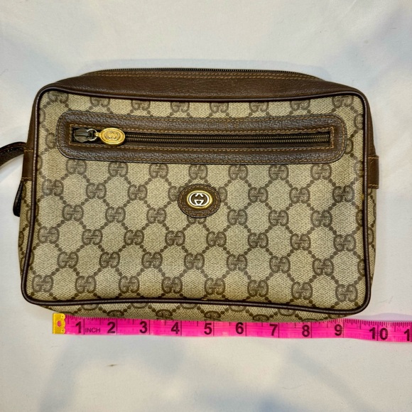 Rare Vintage Gucci GG Supreme Clutch Bag/Wristlet - Picture 8 of 13